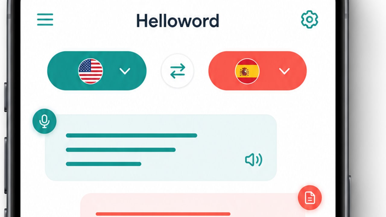 Helloword 移动端语音翻译正文配图